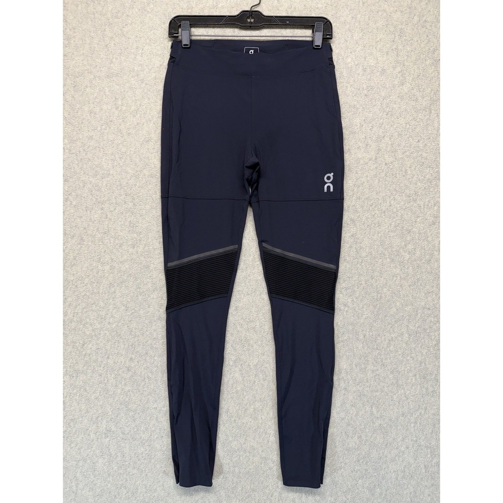 On Running Long Mens M Black Compression Running Leggings Reflective